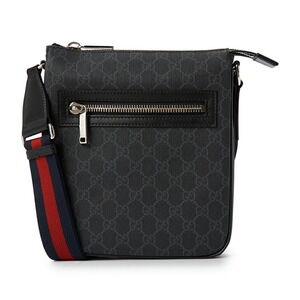 Gucci GG Black messenger bag GG Supreme canvas leather